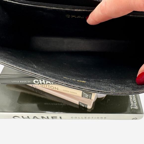 Chanel Black Lambskin Full Flap Shoulder Bag - Picture 14 of 16